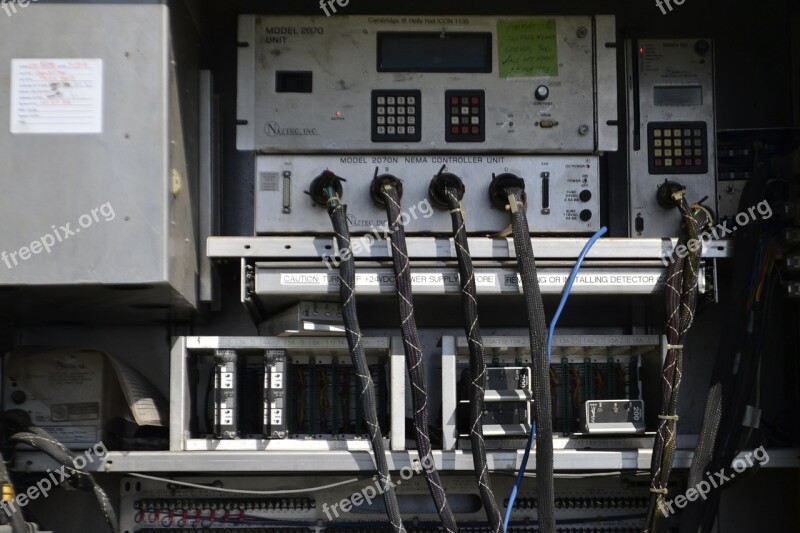 Traffic Signal Controller Panel Nema Control Unit Wires Computer Circuit