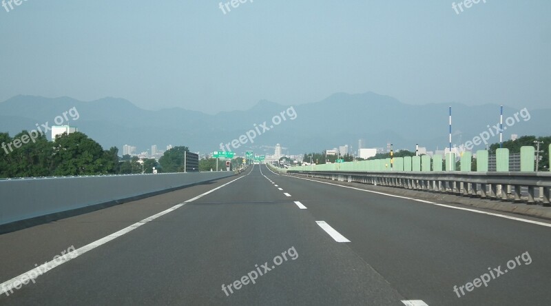 High Speed Road Get On The Expressway Sapporo Free Photos