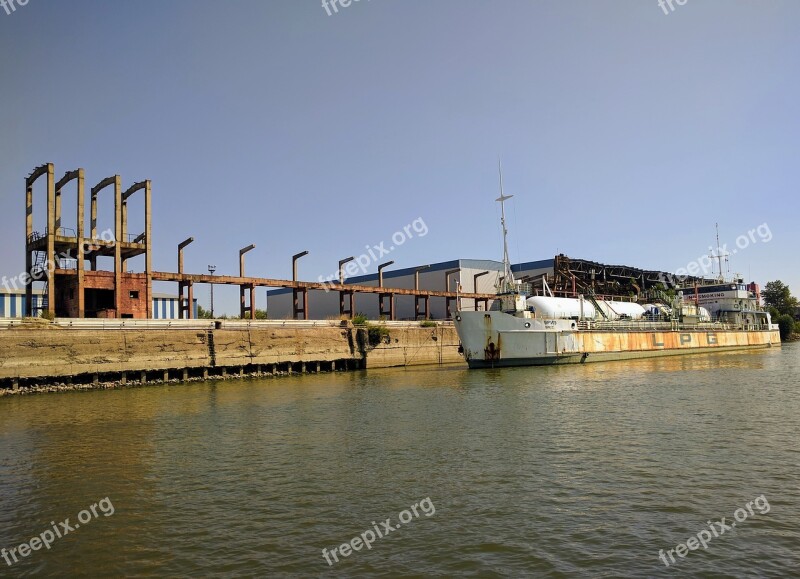 Danube Galati Romania Ship Vessel