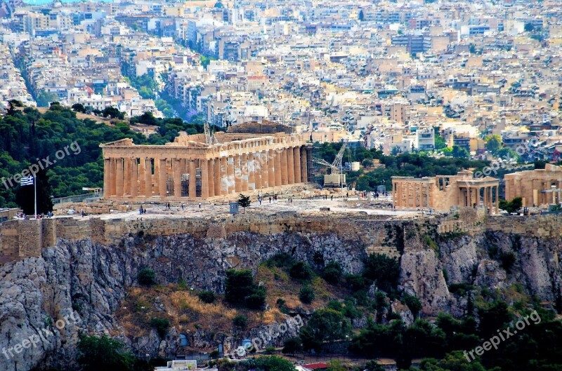 Citadel Athena Ancient Acropolis Milestone