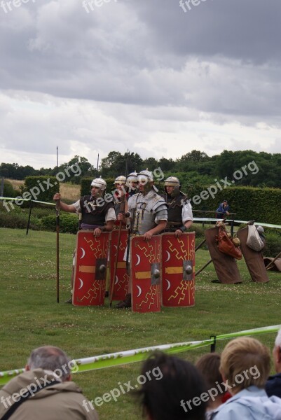 Reenact Roman Legion Shield Reenactment