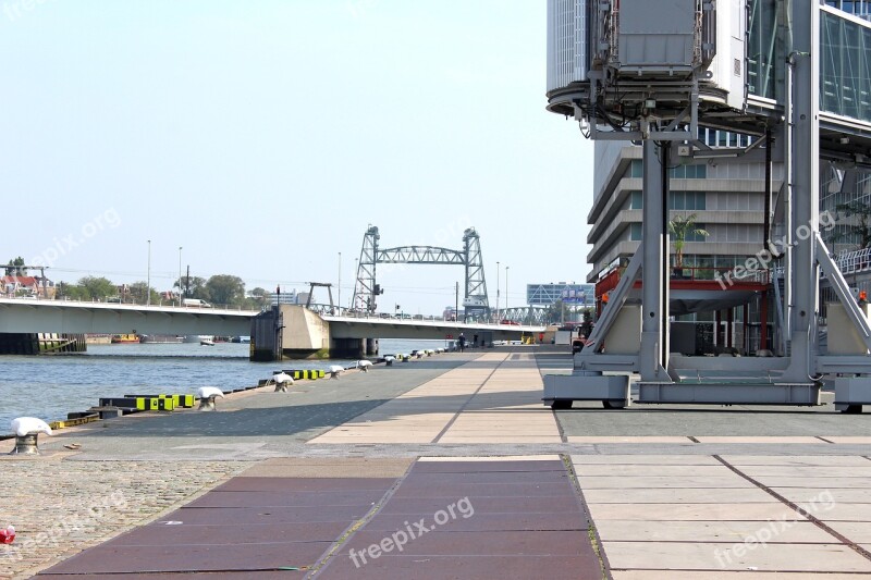 Mesh Lift Bridge Bridge Port Harbor