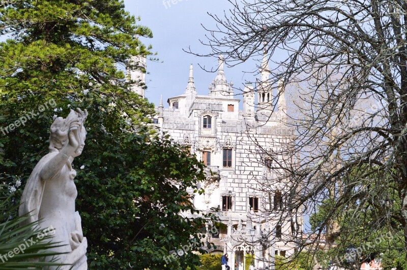 Sintra Quinta Da Regaleira Portugal Castle Free Photos