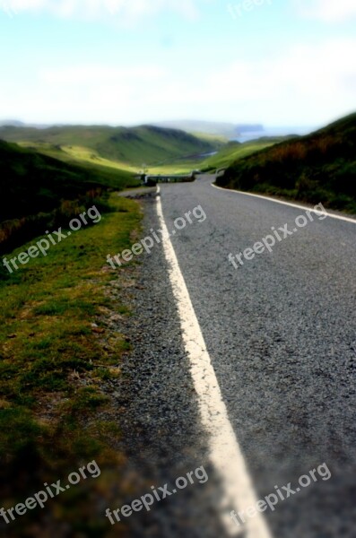 Skye Britannia Scotland Western Highlands Road Highway