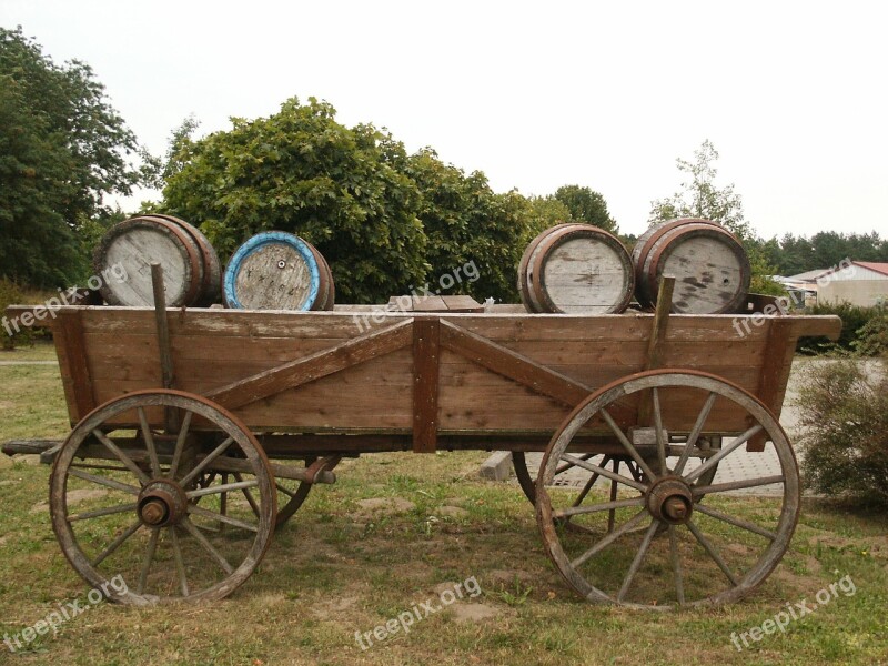 Wood Car Transport Trolley Transport Old Goods Wagons