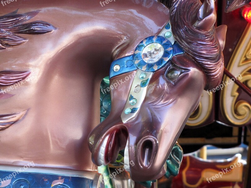 Carousel Horse Folk Festival Hustle And Bustle Year Market Ride