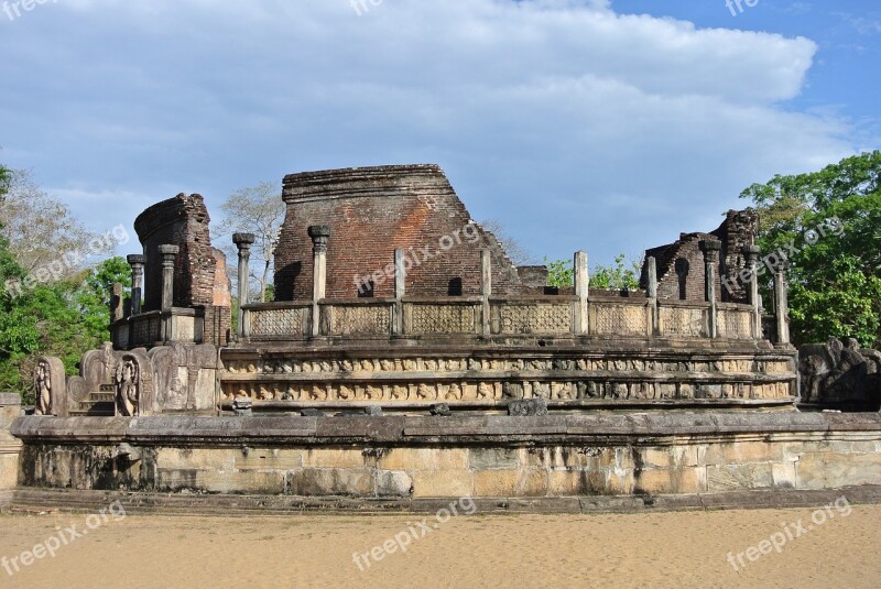 Sri Lanka Ruine Ancient Times Free Photos