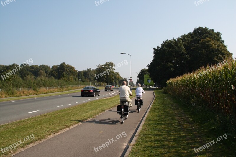 Bicycle Holland Arnhem Street Biking