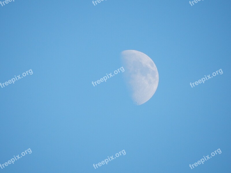 Luna Blue Sky Night Blue Sky