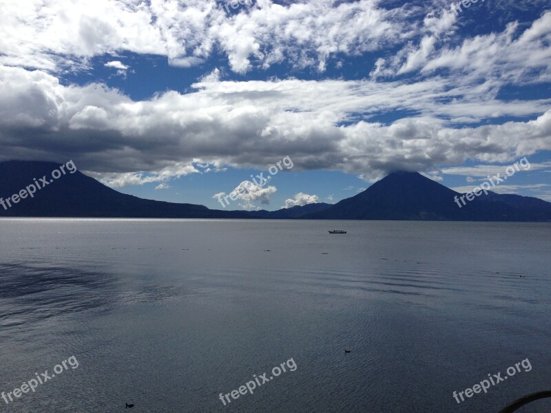 Atitlan Guatemala Lago Atitlan Lake Volcanoes Free Photos