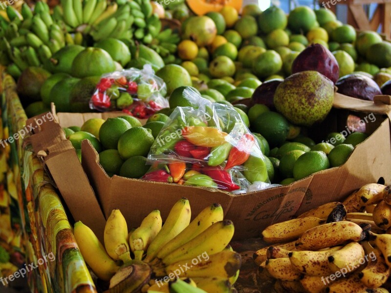 Spices Bananas Caribbean Martinique Fruit