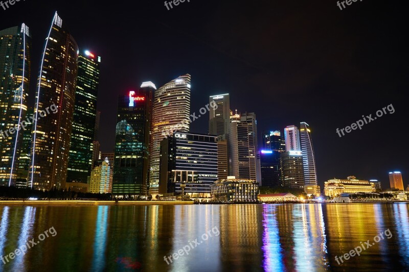 Singapore The Work Office Long Exposure Skyscraper