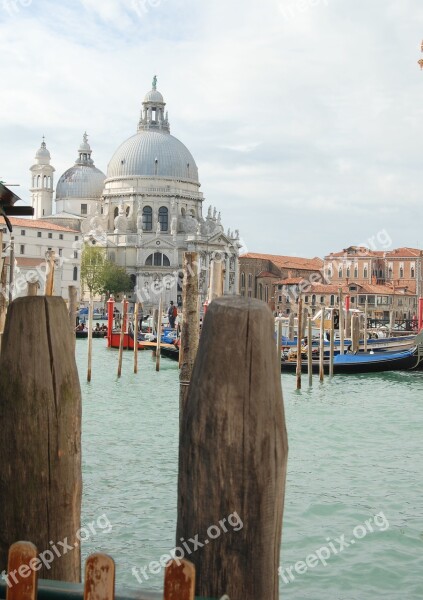 Venice Water Ship Flag Italy