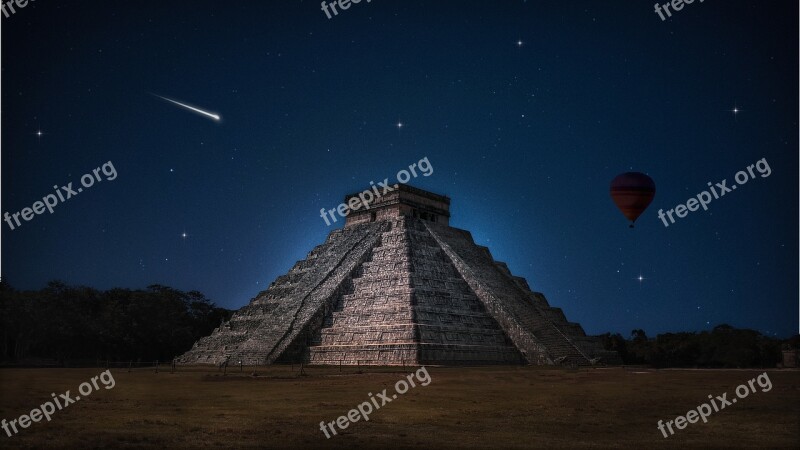 Chichenitza Piramidedekukulcan Elcastillo Pyramid Yucatan