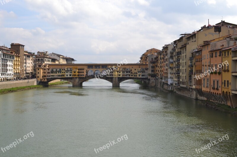 Florence River Arno Italy Tuscany