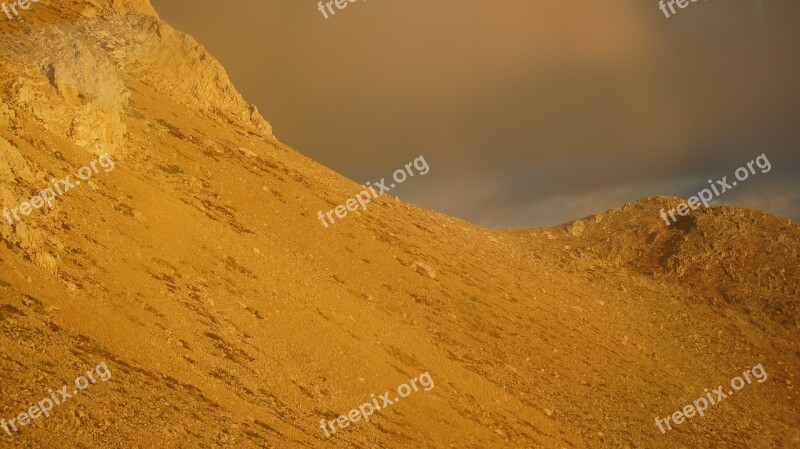 Mountains Mirage Sand Sky Ridge