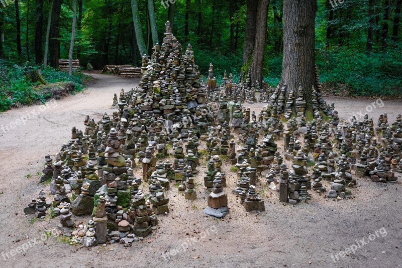 Cairn Art Forest Tower Cairn Nature