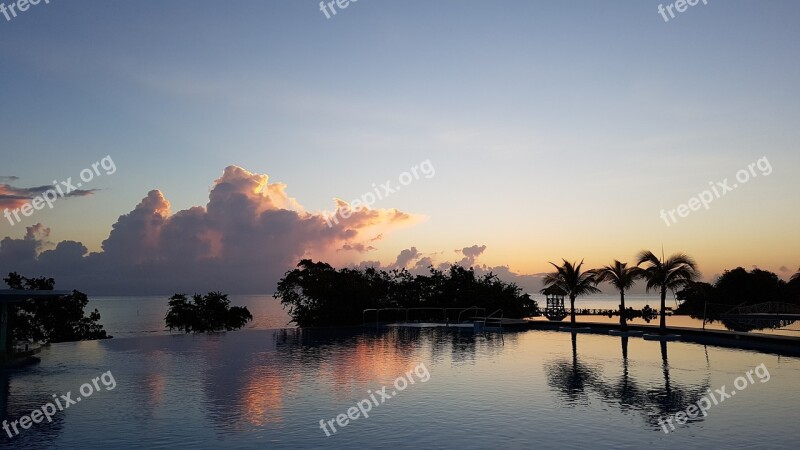 Jamaica Sunrise Water Reflection Vacations