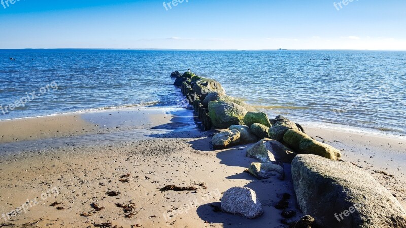 Baltic Sea Groyne Sea Coast Germany