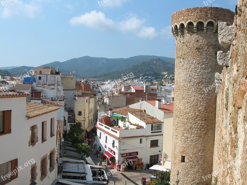 Tossa De Mar Costa Brava Town Architecture Houses