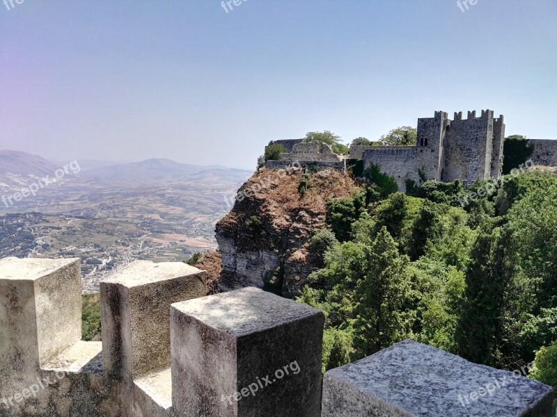 Erice Sicily Belvedere Free Photos