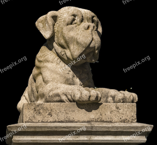 Dog Statue Stone Figure Sculpture