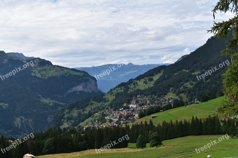 Swiss Mountain Nature Scenery Travel