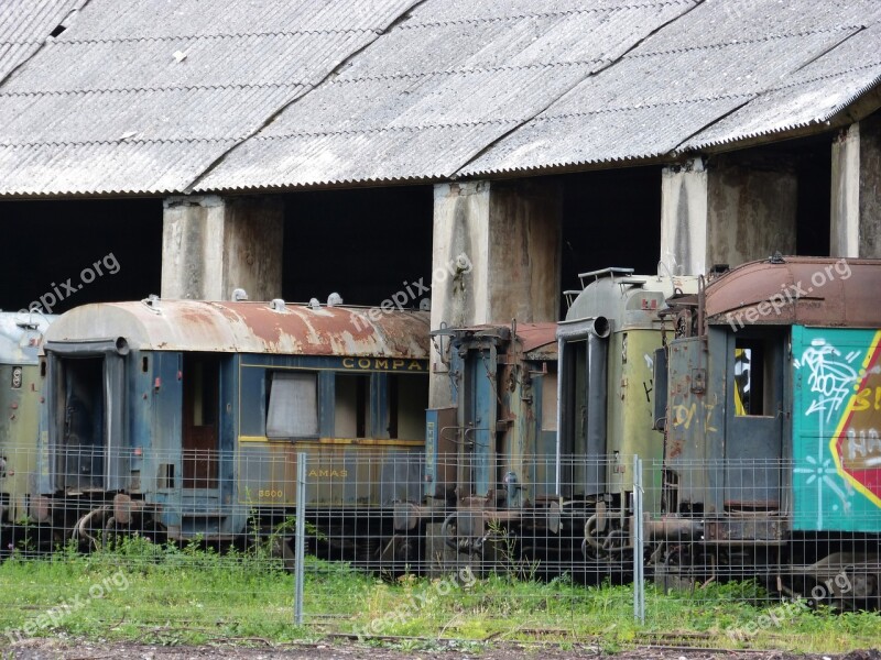 Train Railway Down Payment Old Abandoned