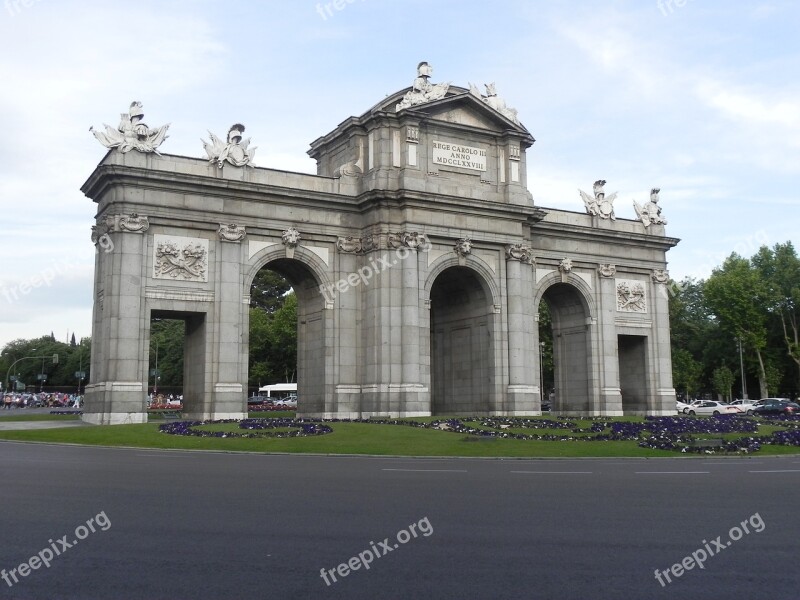 Puerta De Alcalá Madrid Door Alcalá Monument