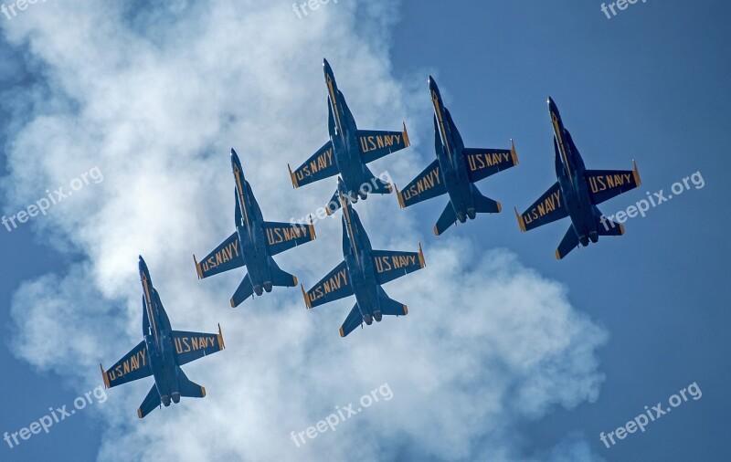 Blue Angels Aircraft Flight Demonstration Squadron Navy