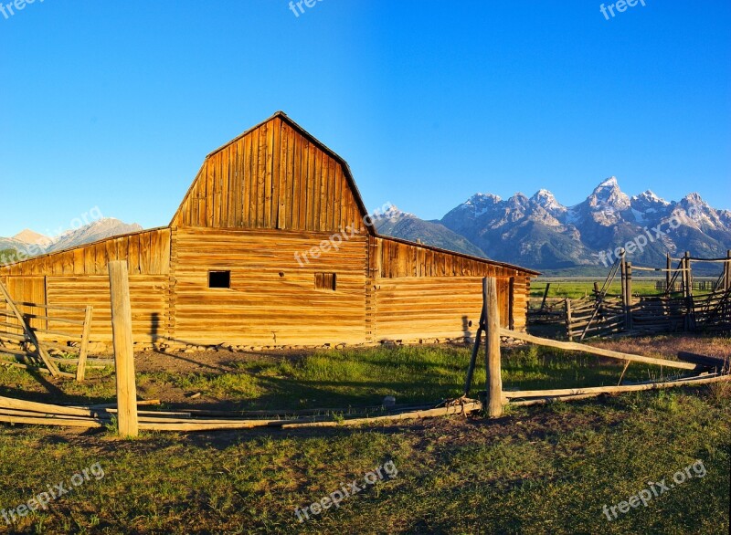 Tetons Rustic Barn Barn Farm Valley Grand