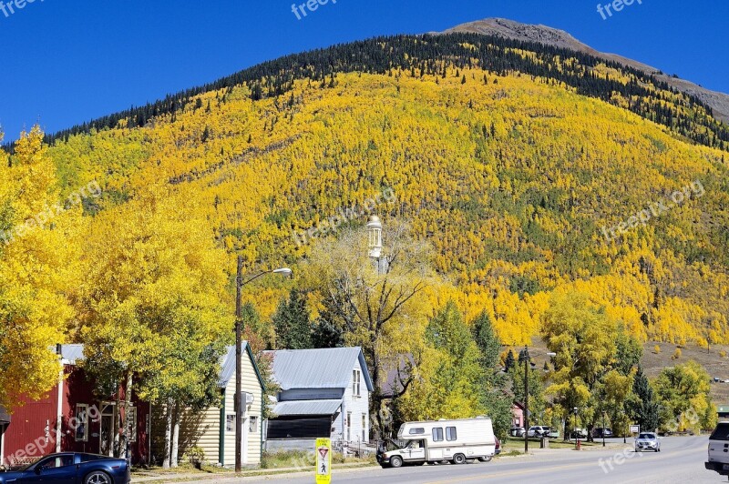 Autumn In Silverton Aspens Autumn Colorado Forest