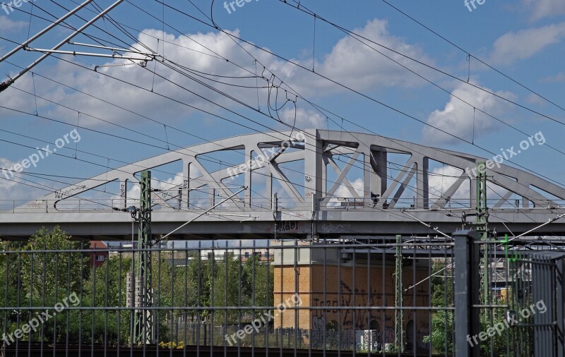 Railway Bridge Metal Construction Iron Construction Bridge Architecture