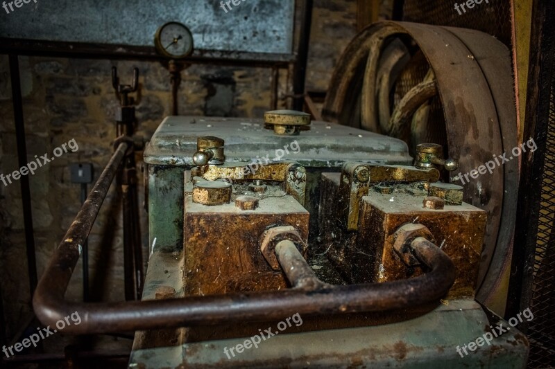 Old Machine Rusty Metal Vintage Weathered