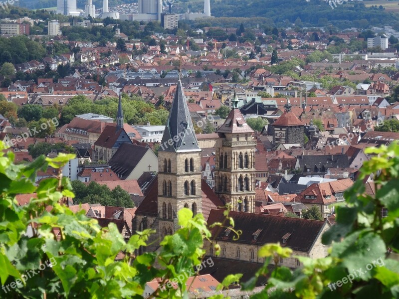 Esslingen City Church St Dionys Steeple Free Photos