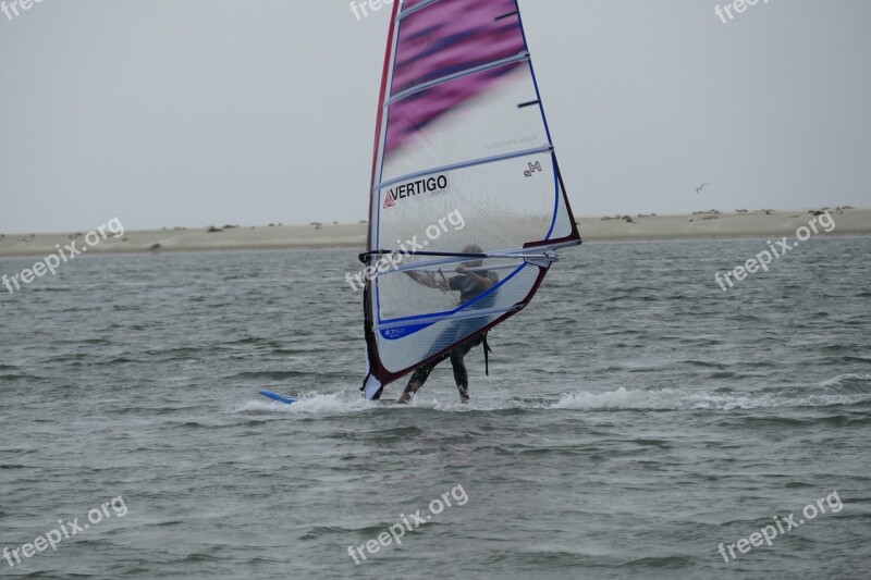 Surfer Borkum North Sea Sport Sea