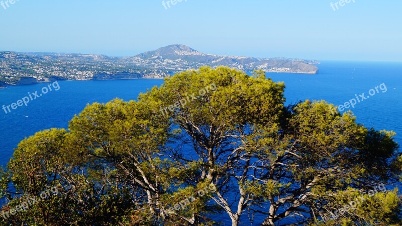 Spain Calpe Sea Mountains Landscape