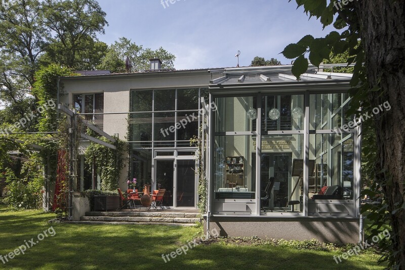 Winter Garden Glass Canopy House Garden