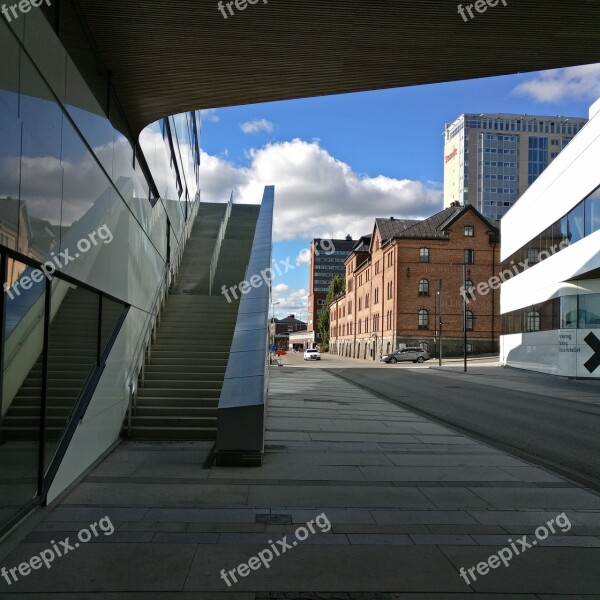 Cityscape Alley Building Alleyway Umea