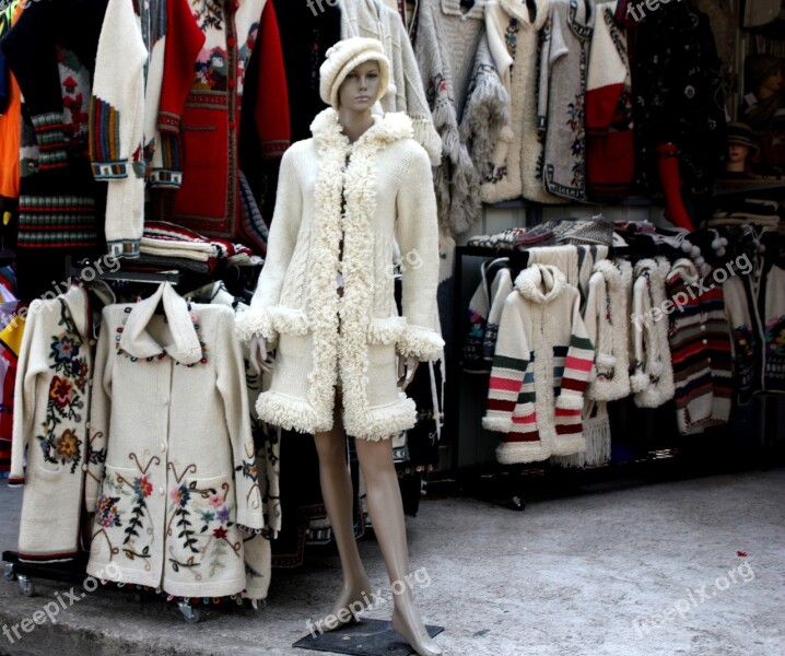 Budva Mannequin Winter Knitting Wool Beautiful