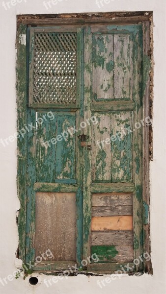 Lanzarote Old Door Green Door Wooden Door Free Photos