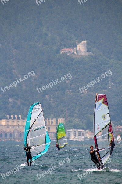 Garda Italy Lake Landscape Mountains