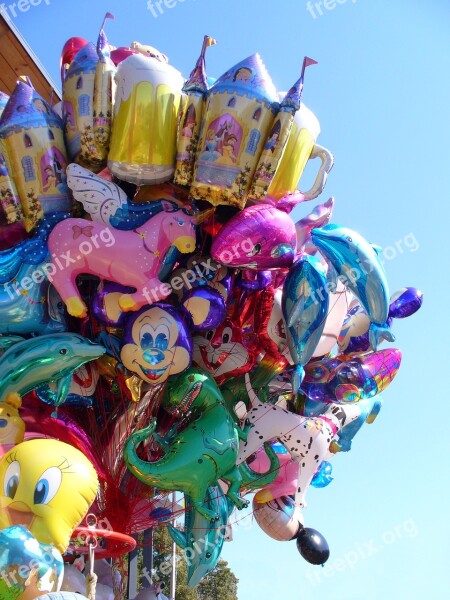 Balloon Colorful Fun Folk Festival Helium