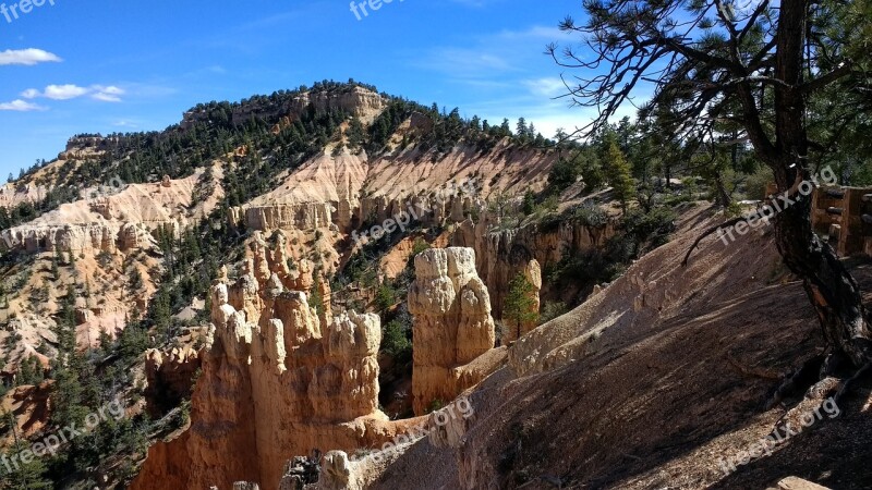 Bryce Canyon National Park Utah Hoodoos Landscape View Nature