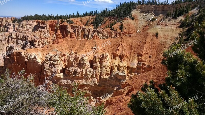 Bryce Canyon National Park Utah Hoodoos Landscape View Nature