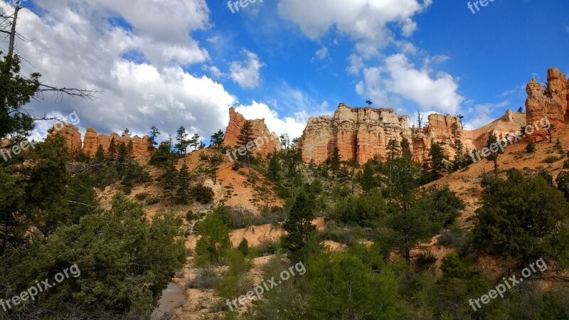 Bryce Canyon National Park Utah Hoodoos Landscape View Nature