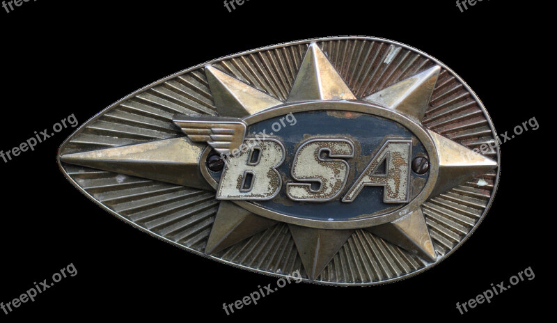 Emblem Tank Page Bsa Krad