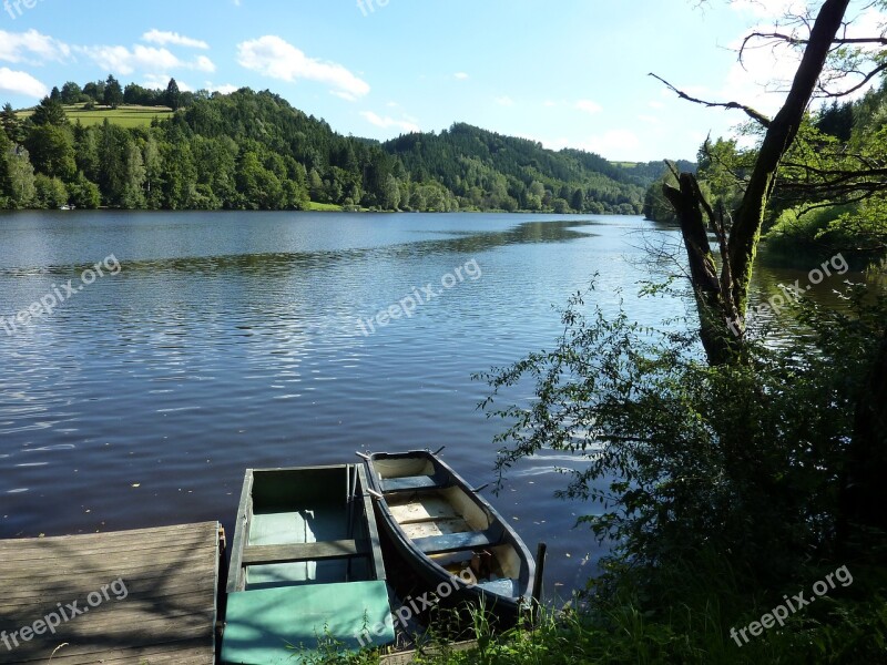 Lake Nature Boat Web Blue Water