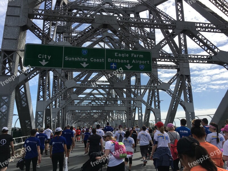 Brisbane Australia Story Bridge River