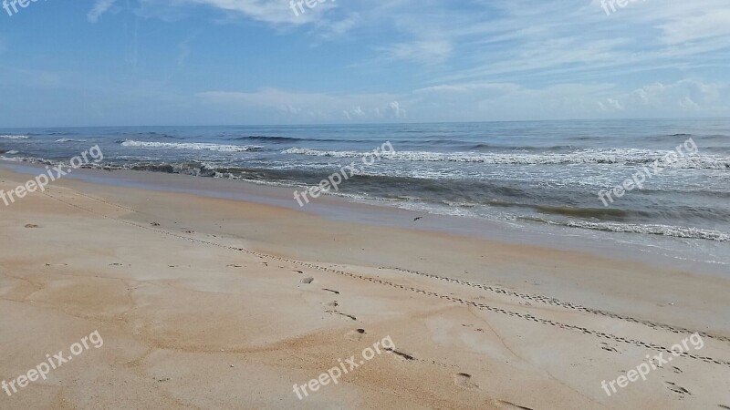 Beach Tide Ocean Free Photos